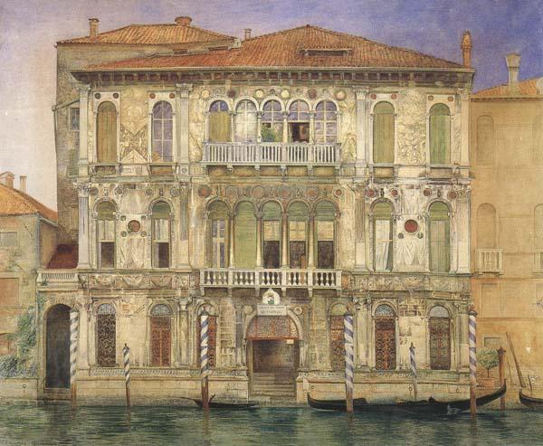 John wharlton bunney Palazzo Manzoni,on the Gradn Canal,Venice (mk46) China oil painting art